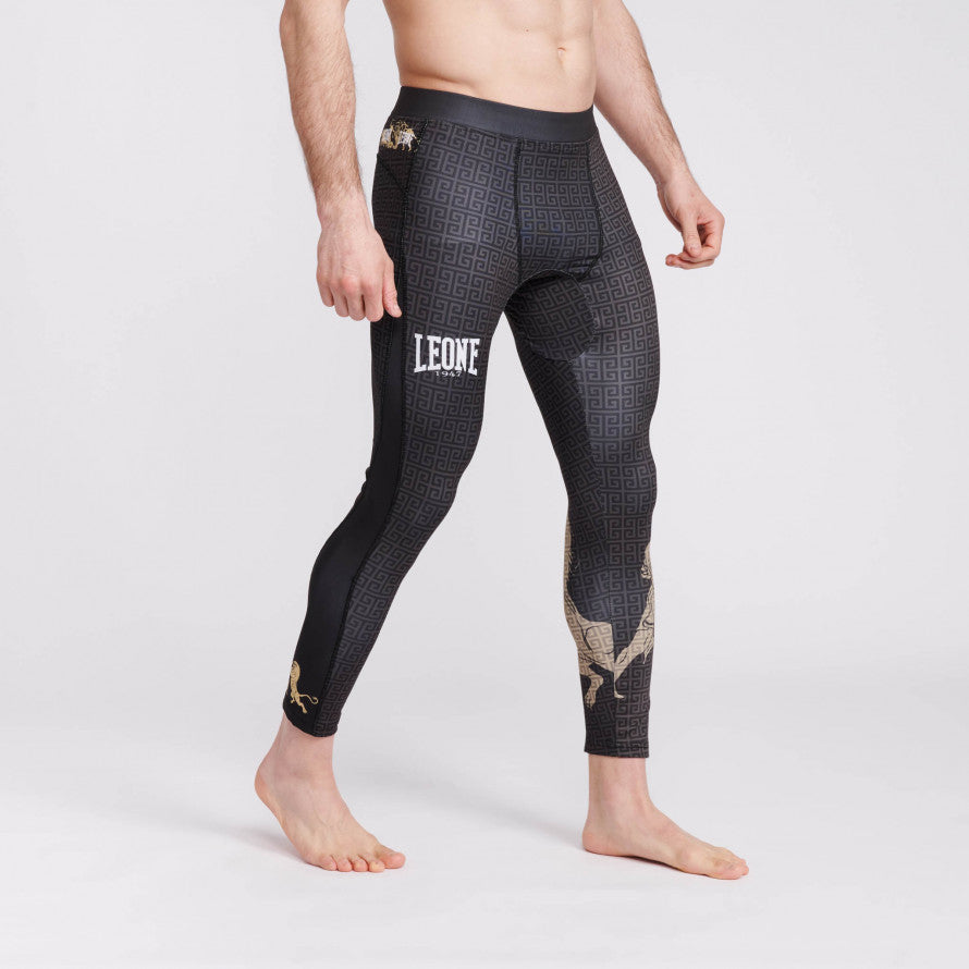 Pantalon de Compression Leone Eracle - Noir/Gris