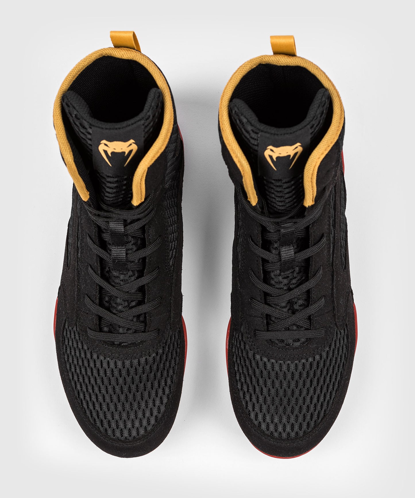 Chaussures de boxe Venum Contender - Noir/Or/Rouge