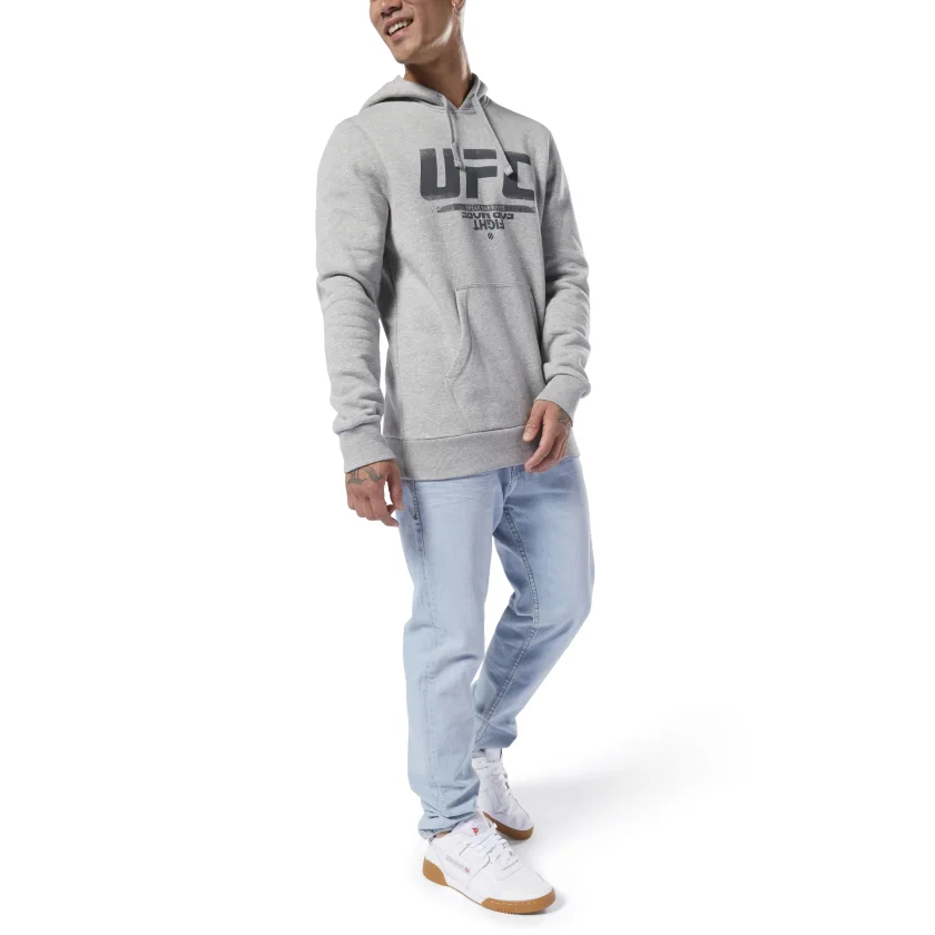 Sweat à capuche Reebok UFC Fan Gear - Gris