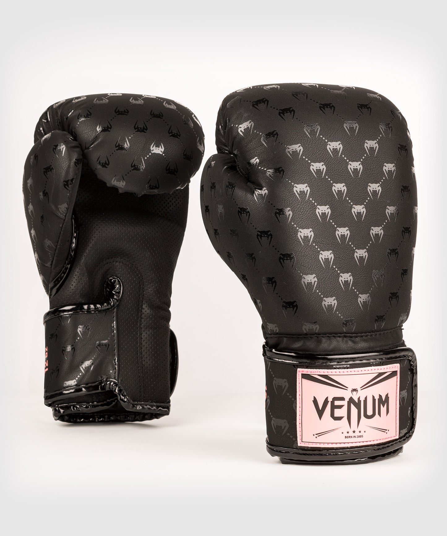 Venum Impact Monogram Boxhandschuhe - Schwarz/ Pink Doré