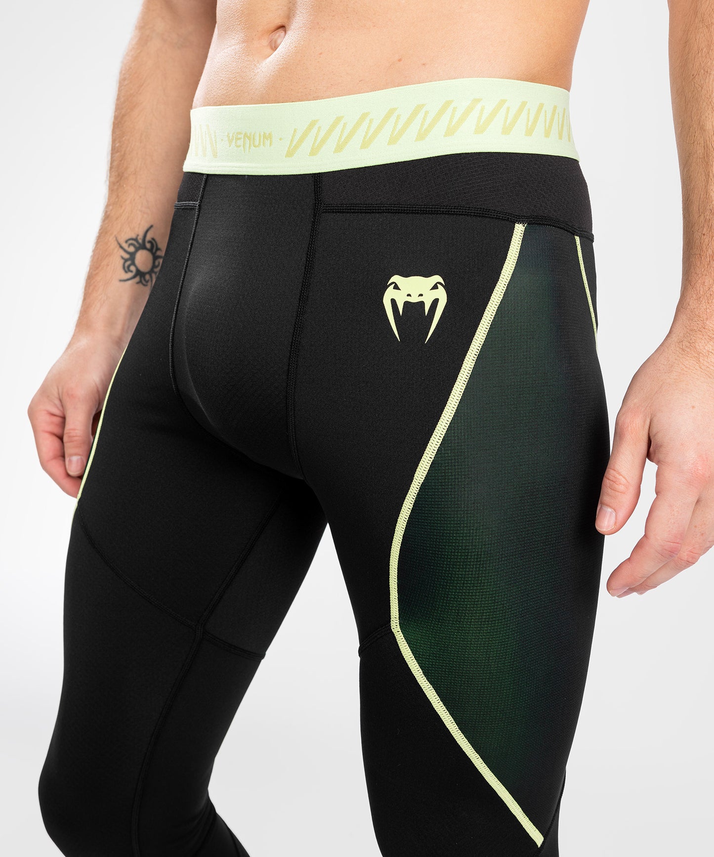 Pantalon de compression pour Hommes Venum Fusion 2.0 - Noir/Jaune