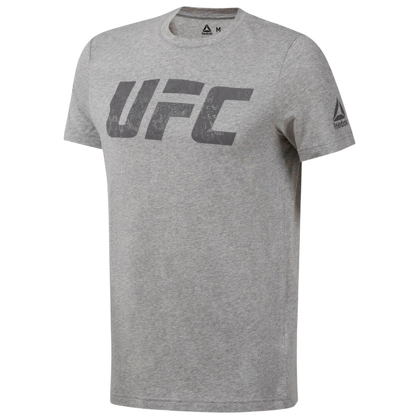 Reebok T-Shirt mit UFC-Logo - Grau
