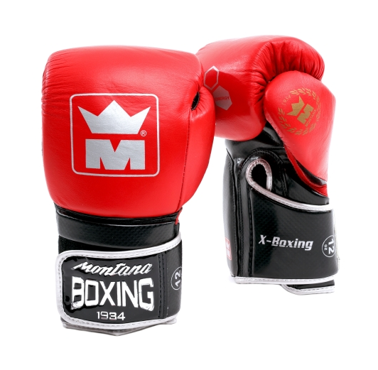 Gants de boxe Montana X-Boxing Rouge/Noir