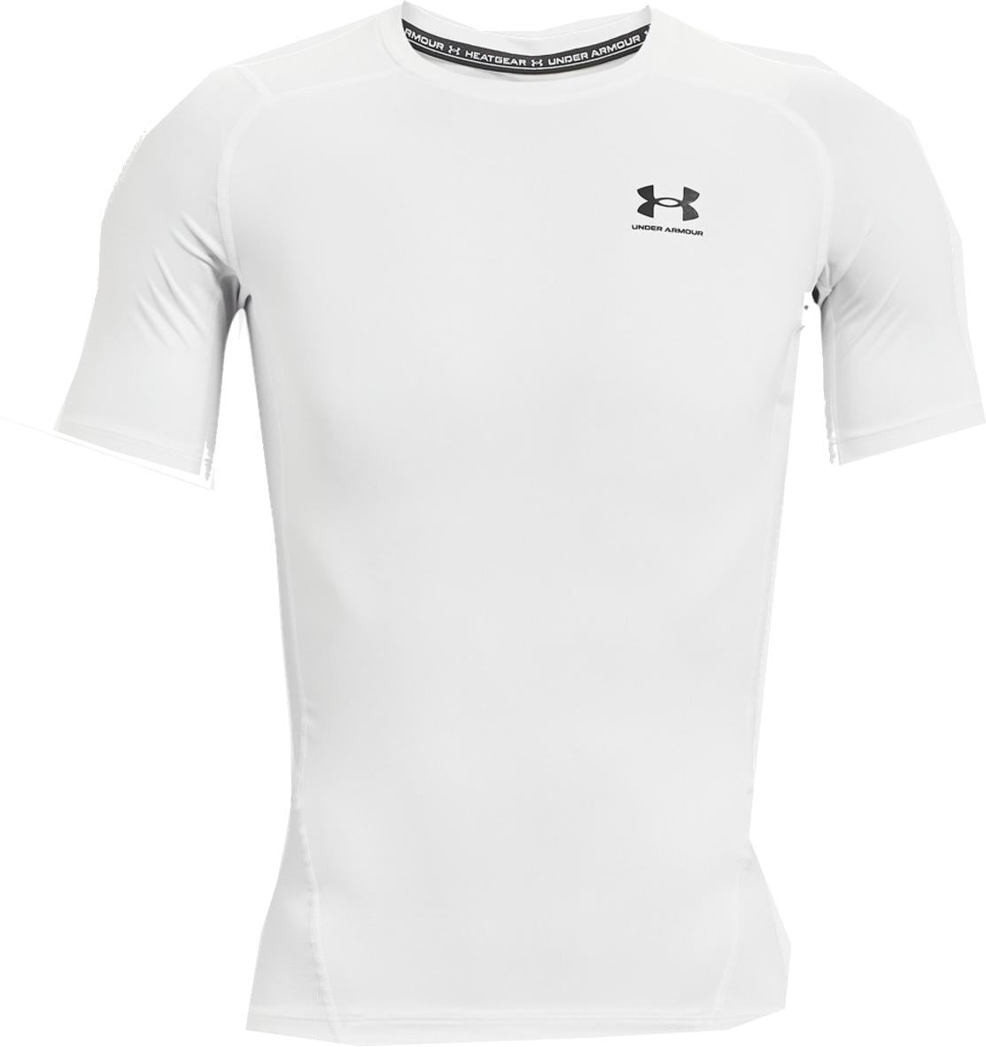 T-shirt Under Armour HeatGear® Armour - Manches Courtes - Blanc