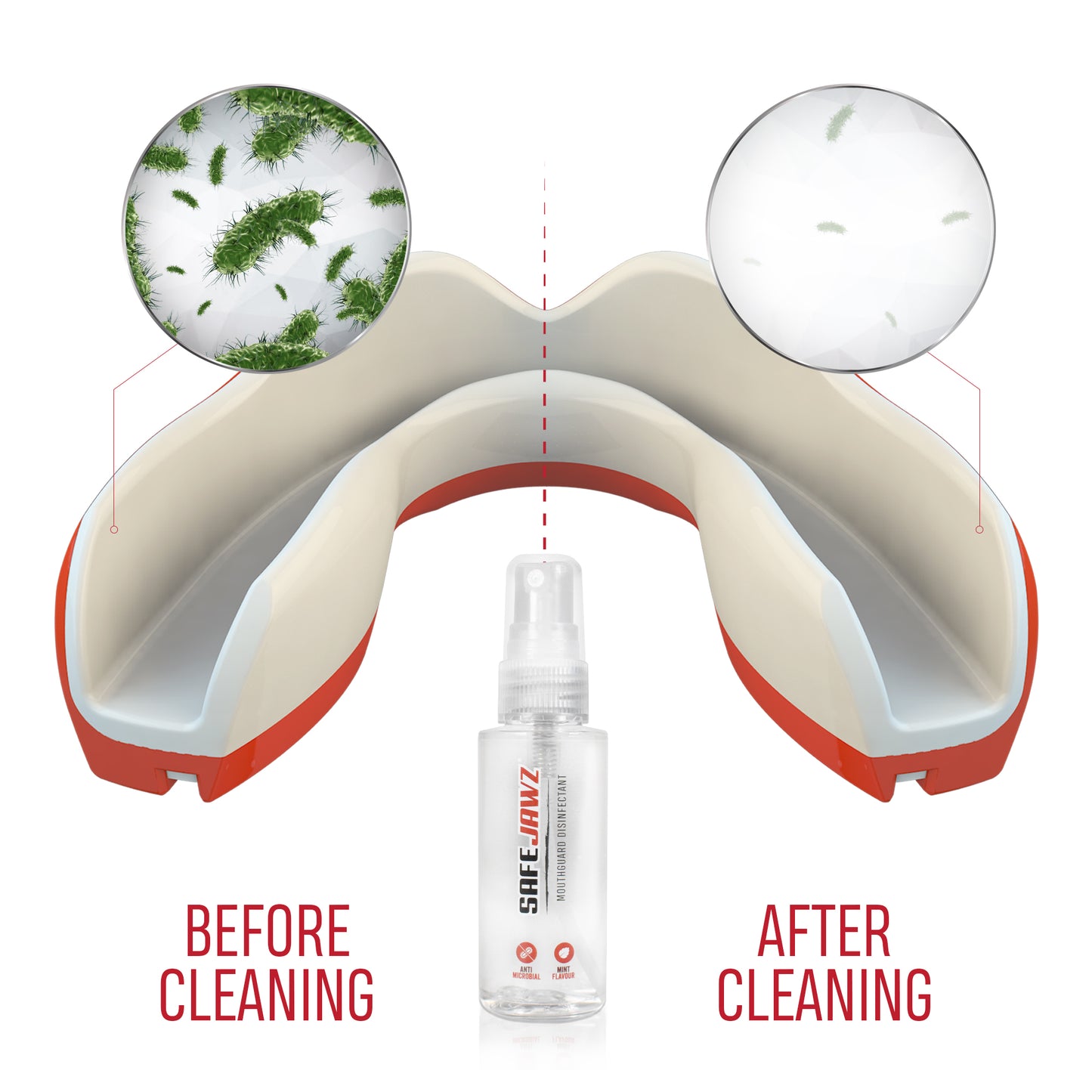 Spray désinfectant pour protège-dents Safe Jawz