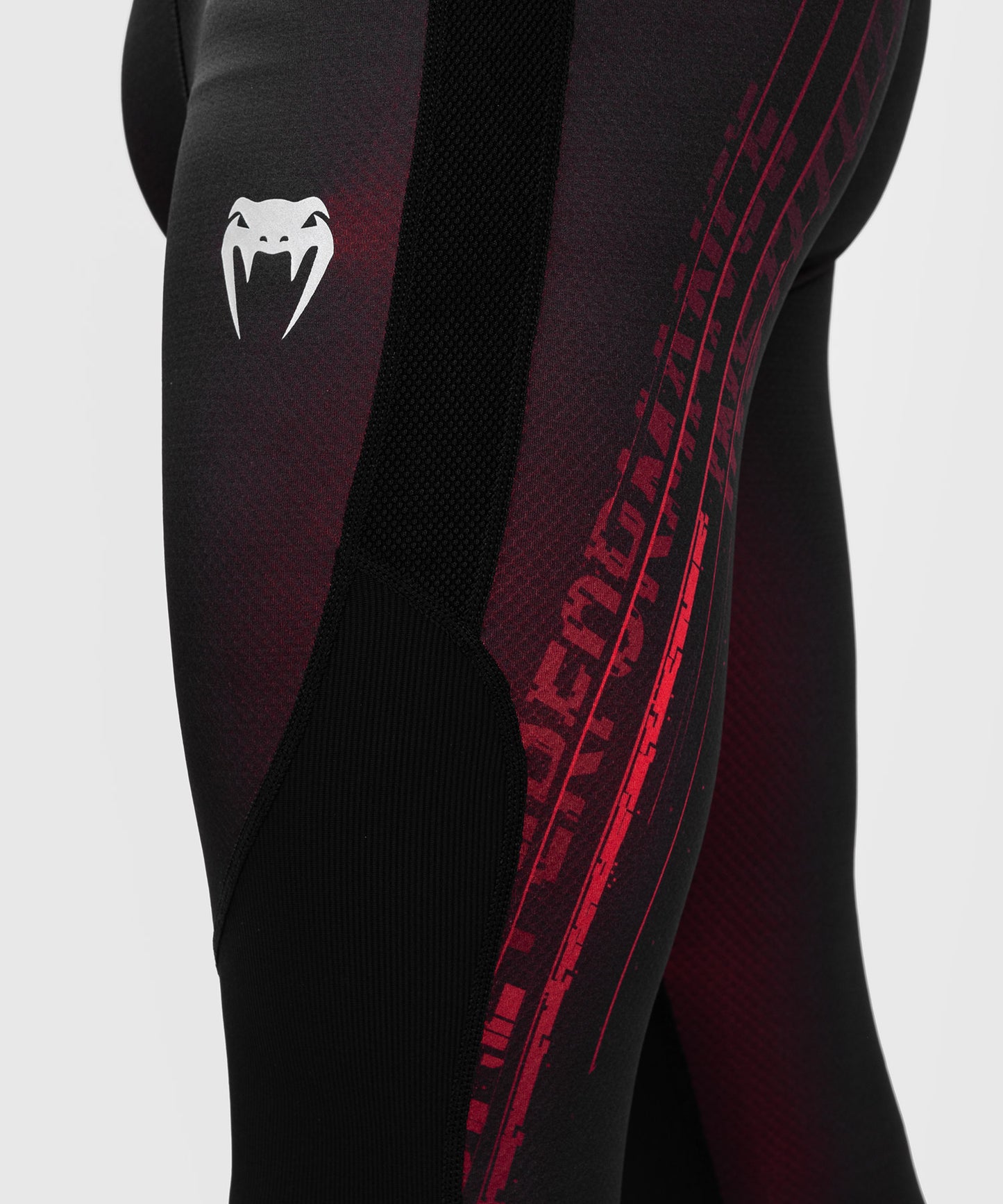 Pantalon de compression pour hommes UFC Performance Institute 2.0 - Noir/Rouge