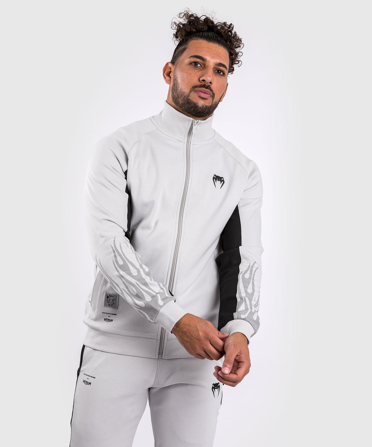 Veste zippée pour Homme Venum x Dodge Demon 170 - Gris