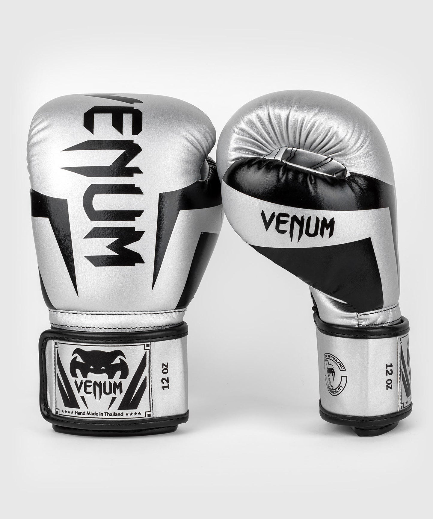 Gants de boxe Venum Elite - Argent/Noir