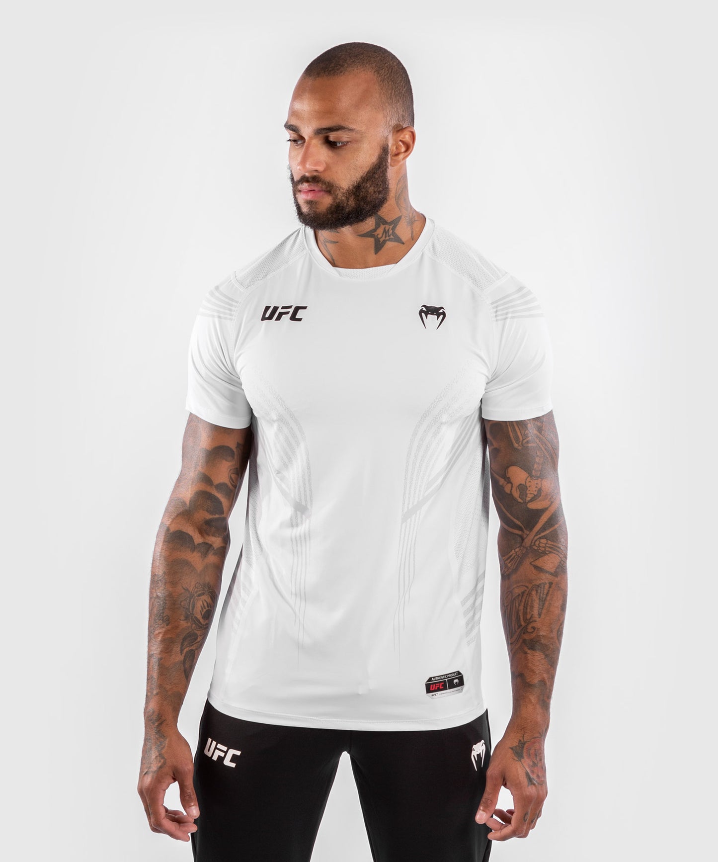 T-shirt Technique Homme UFC Venum Authentic Fight Night - Blanc