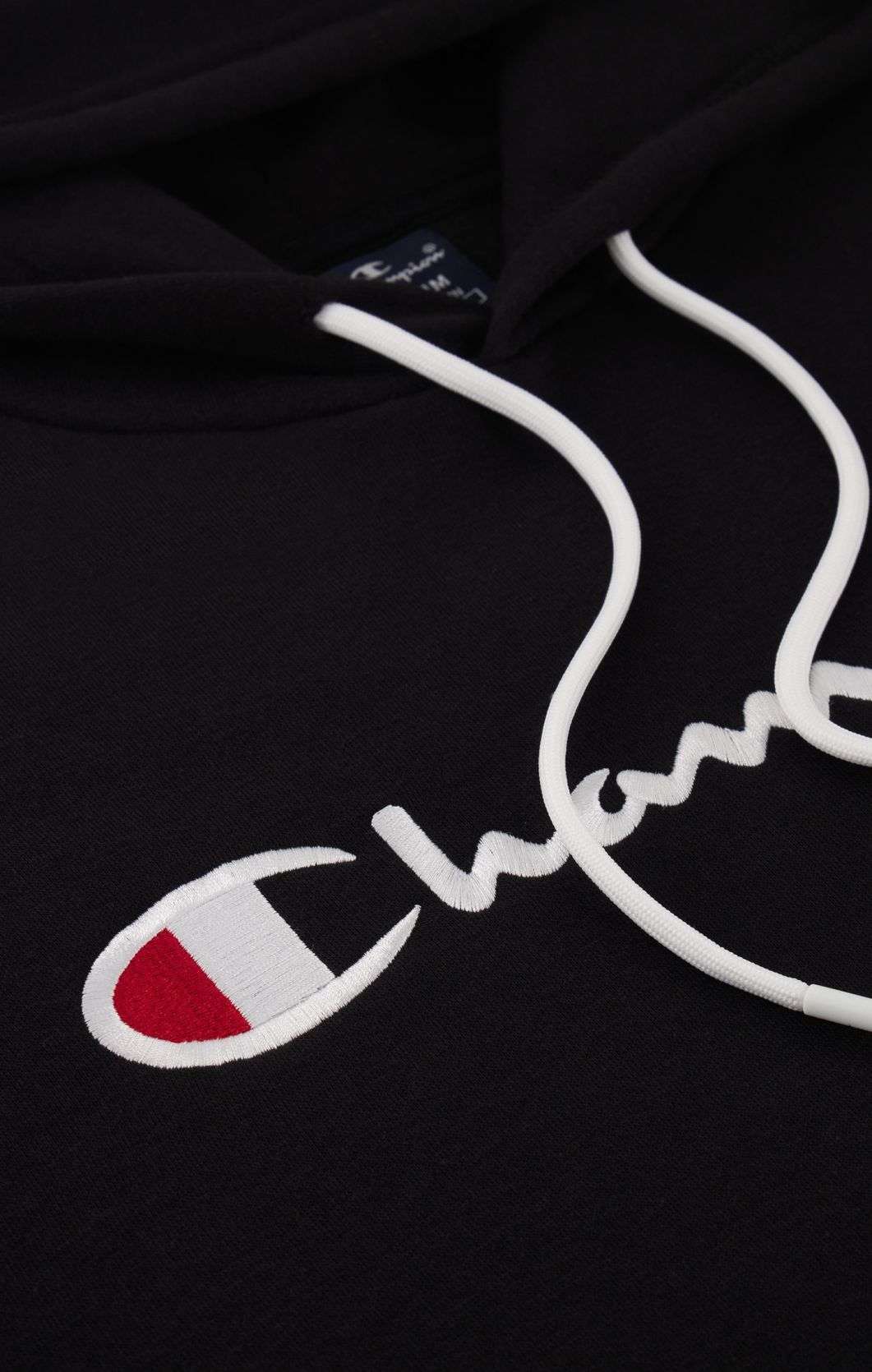 Sweatshirt À Capuche Champion Legacy Logo Brodé – Noir
